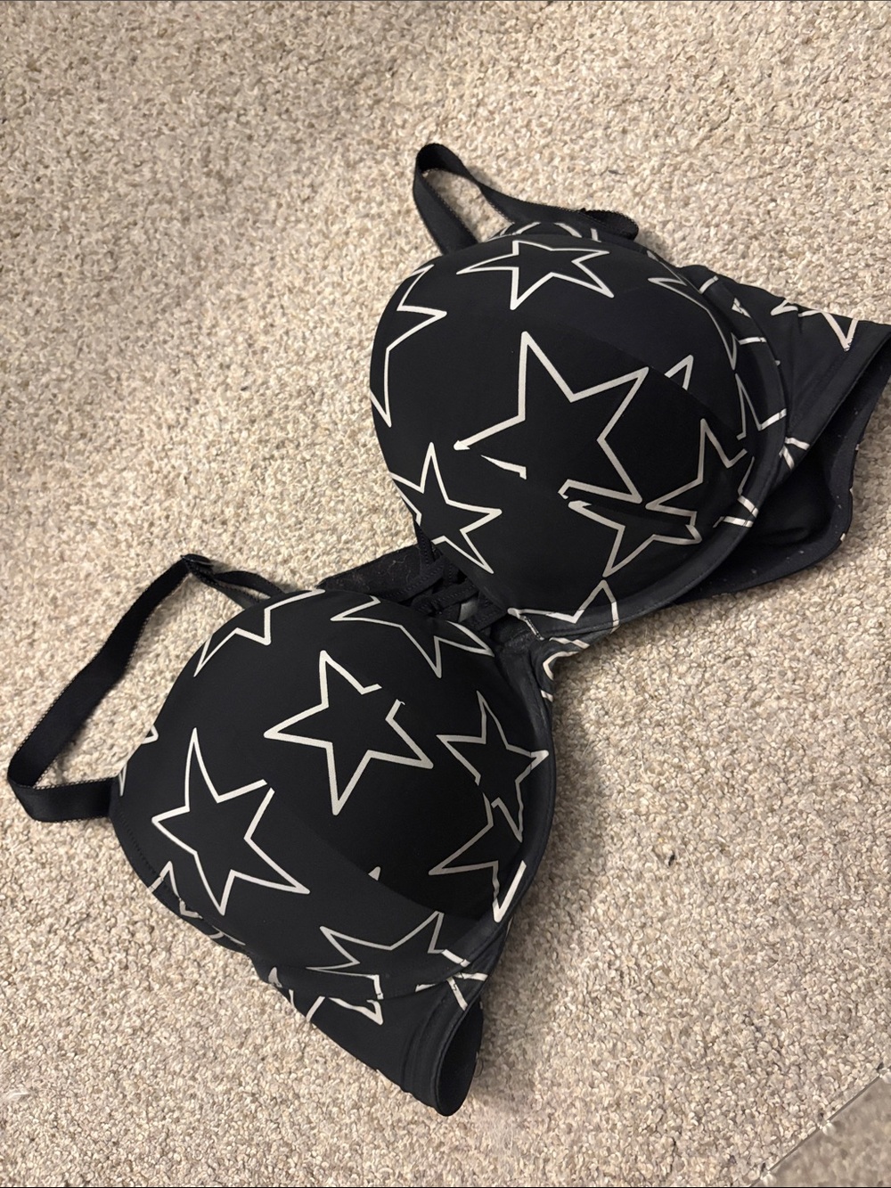 Black Star-Print Bra by Torrid